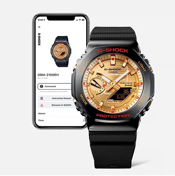 Ceas Barbati, Casio G-Shock, G-Squad Bluetooth GBM-2100RH-1AER - 3 | YEO