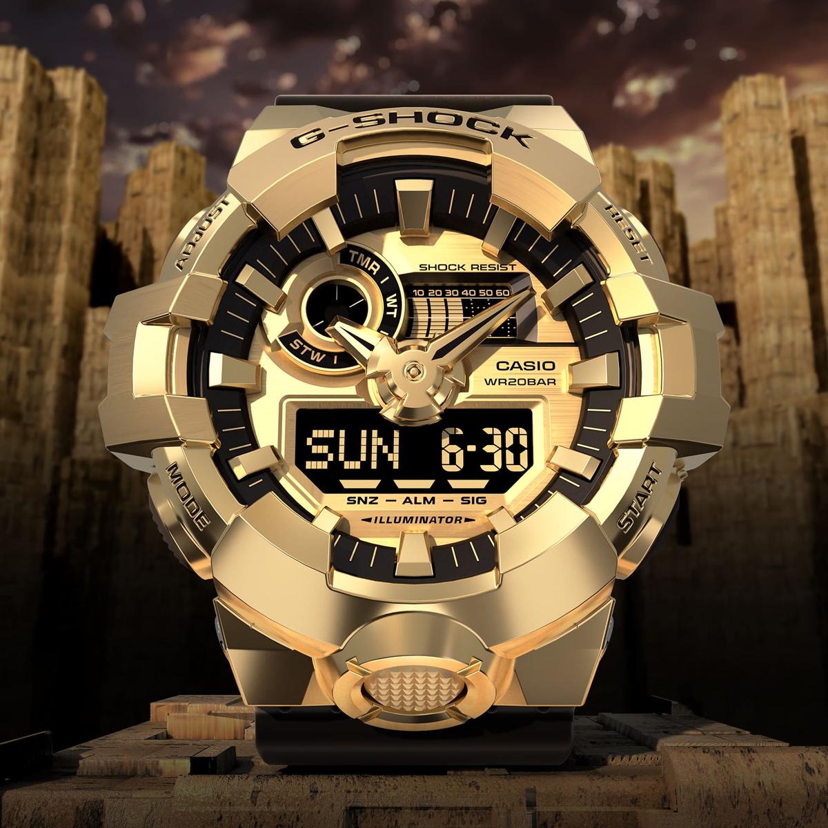 Ceas Barbati, Casio G-Shock, Classic GM GM-700G-9AER - 4 | YEO