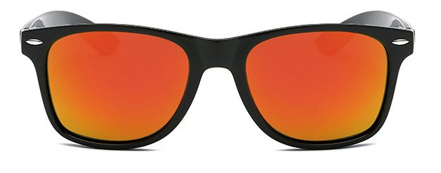 Ochelari de soare Wayfarer Passenger - Portocaliu cu Negru - 1 | YEO